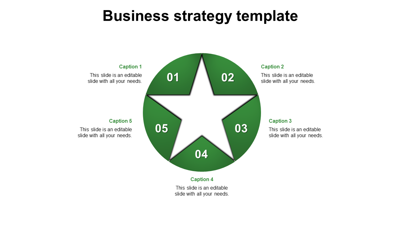 Free - Our Predesigned Business Strategy Template In Green Color